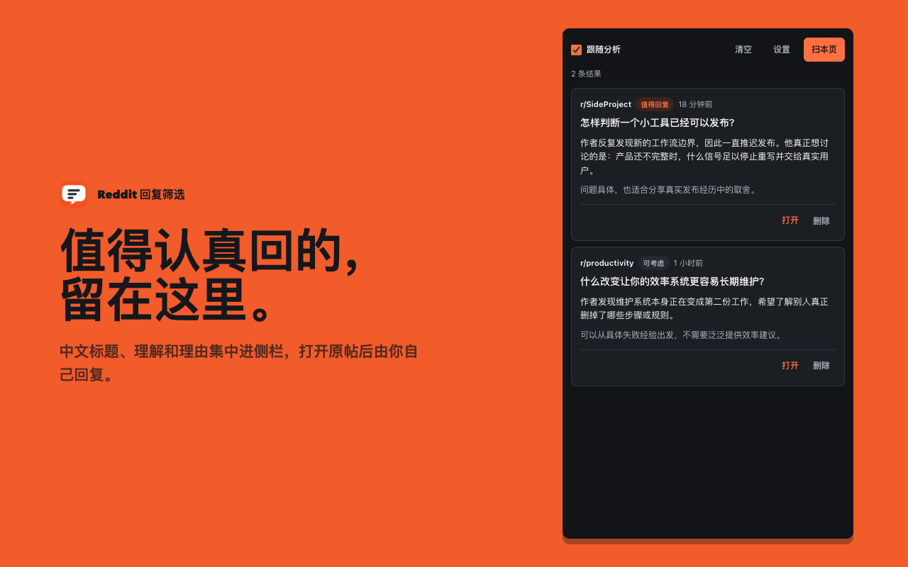 发现 Reddit 侧栏中的中文列表